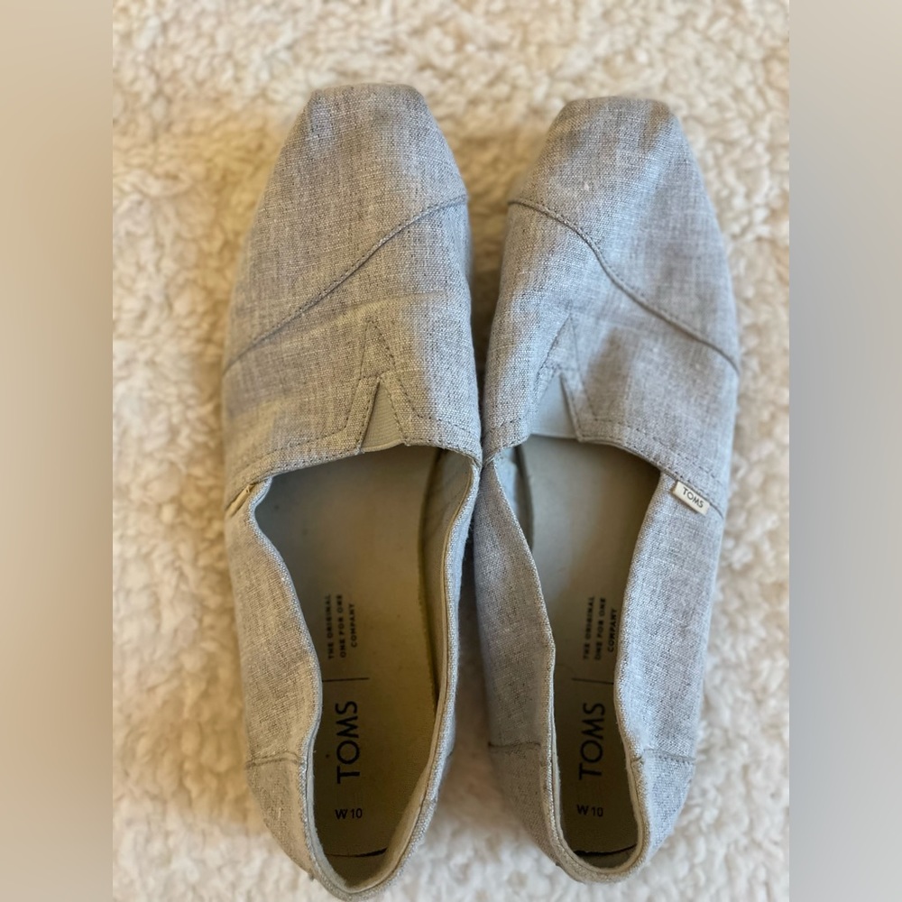 Tom’s Chambray Classic Alpargata Shoes - Size 10 Women’s